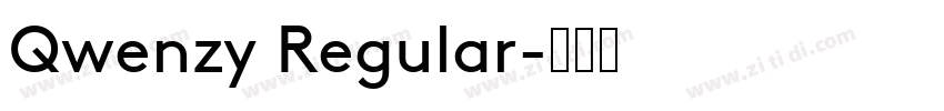 Qwenzy Regular字体转换